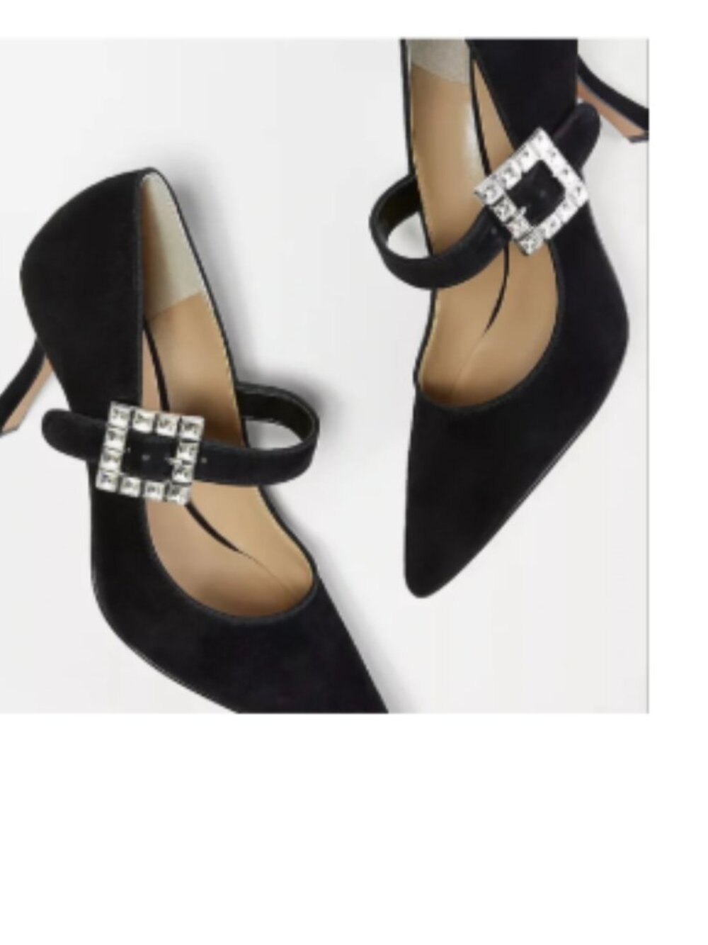 Elegant Ann Taylor Crystal Suede Pump-brand new with box
